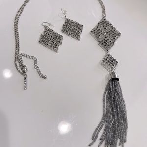 Necklace and earrings